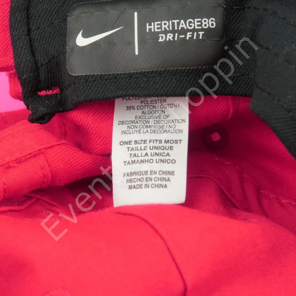 Nike Red Georgia Bulldogs Vault Swoosh Heritage 86 Adjustable Hat in Red - Picture 11 of 12